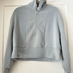 Varley Light grey/blue Quarter-Zip Hoodie